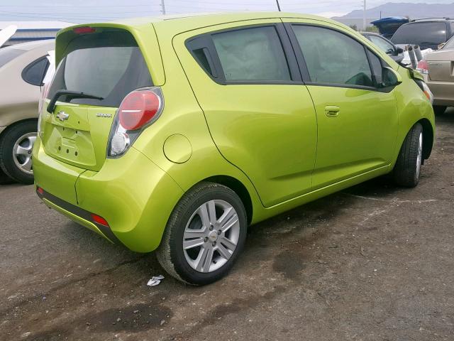 KL8CB6S92EC408908 - 2014 CHEVROLET SPARK LS GREEN photo 4