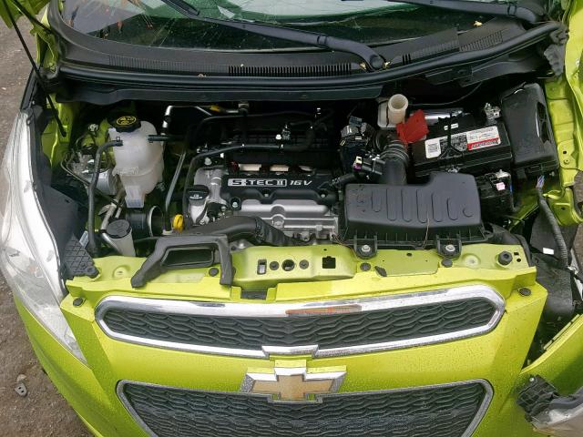 KL8CB6S92EC408908 - 2014 CHEVROLET SPARK LS GREEN photo 7