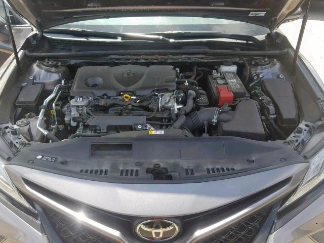 4T1B61HK9JU507438 - 2018 TOYOTA CAMRY XSE CHARCOAL photo 7