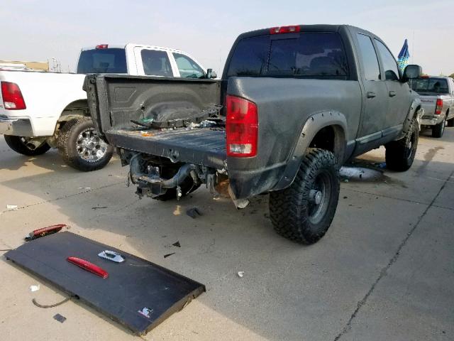 3D7KU28C14G201176 - 2004 DODGE RAM 2500 S შავი ფოტო 4