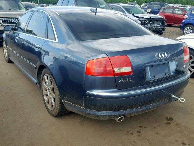 WAUML44E15N001039 - 2005 AUDI A8 L QUATT BLUE photo 3