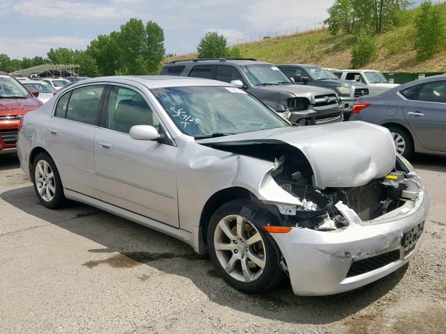 JNKCV51F56M609552 - 2006 INFINITI G35 SILVER photo 1