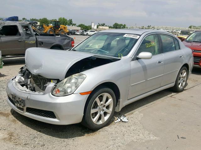 JNKCV51F56M609552 - 2006 INFINITI G35 SILVER photo 2