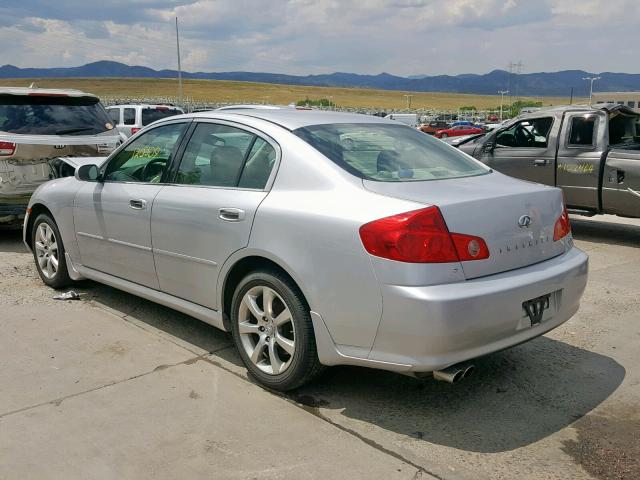 JNKCV51F56M609552 - 2006 INFINITI G35 SILVER photo 3