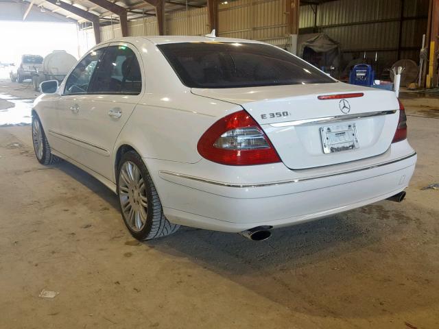 WDBUF56X38B311664 - 2008 MERCEDES-BENZ E 350 WHITE photo 3