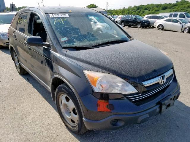 JHLRE48739C010456 - 2009 HONDA CR-V EXL BLACK photo 1