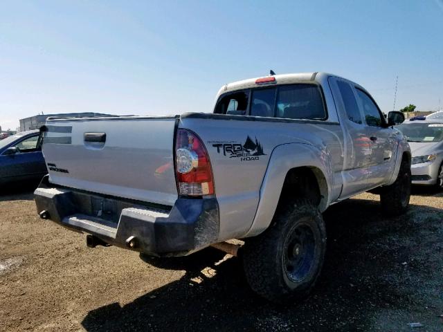 5TFUU4EN4CX033872 - 2012 TOYOTA TACOMA SILVER photo 4