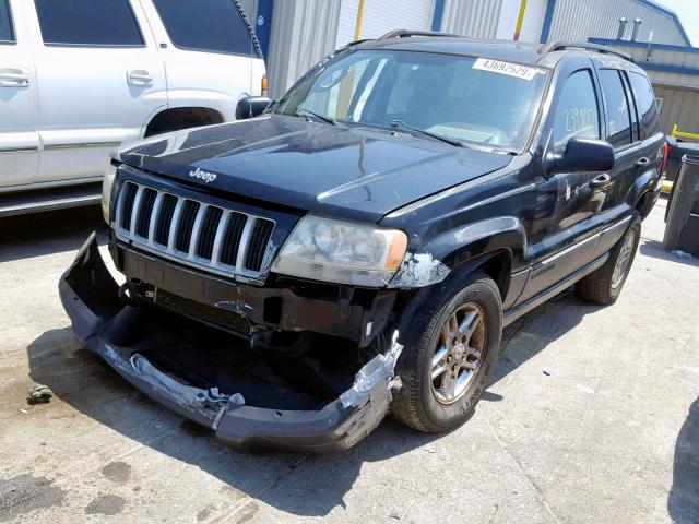 1J4GW48S04C329872 - 2004 JEEP GRAND CHER BLACK photo 2