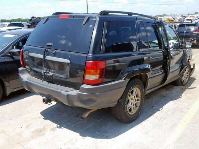 1J4GW48S04C329872 - 2004 JEEP GRAND CHER BLACK photo 4