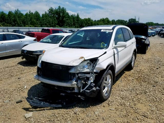 5J6RE3H73BL002400 - 2011 HONDA CR-V EXL WHITE photo 2