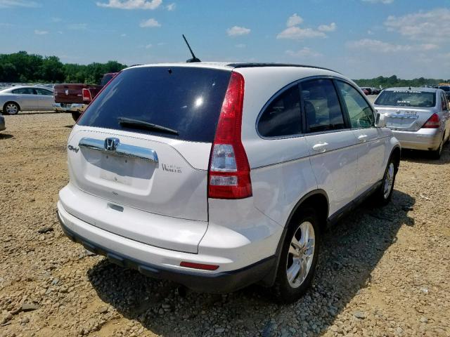 5J6RE3H73BL002400 - 2011 HONDA CR-V EXL WHITE photo 4