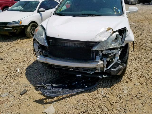 5J6RE3H73BL002400 - 2011 HONDA CR-V EXL WHITE photo 9