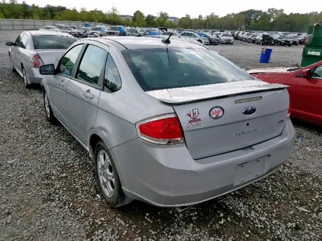 1FAHP36N09W215803 - 2009 FORD FOCUS SES SILVER photo 3