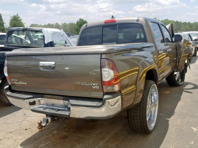 5TFJU4GN6FX080664 - 2015 TOYOTA TACOMA DOU BROWN photo 4