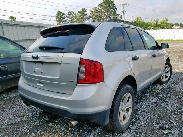 2FMDK4GC5EBB51534 - 2014 FORD EDGE SE SILVER photo 4