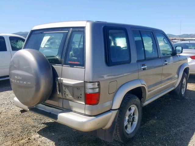 JACDJ58X317J05426 - 2001 ISUZU TROOPER S GRAY photo 4