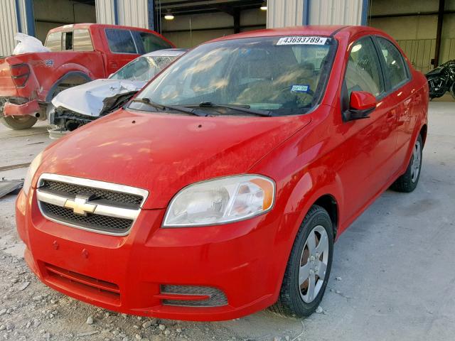 KL1TD5DE5BB153119 - 2011 CHEVROLET AVEO LS RED photo 2