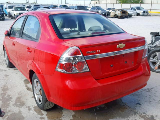 KL1TD5DE5BB153119 - 2011 CHEVROLET AVEO LS RED photo 3