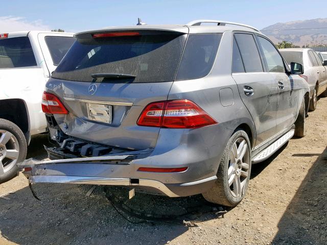 4JGDA5JB4FA525184 - 2015 MERCEDES-BENZ ML 350 GRAY photo 4