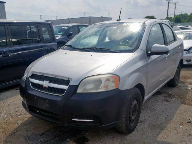 KL1TD5DE5AB089971 - 2010 CHEVROLET AVEO LS SILVER photo 2