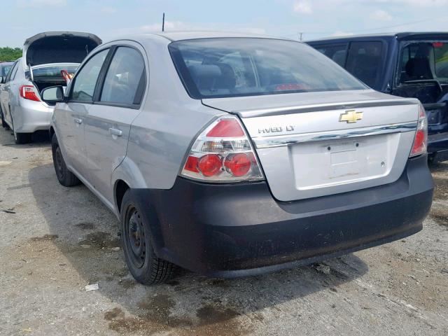 KL1TD5DE5AB089971 - 2010 CHEVROLET AVEO LS SILVER photo 3