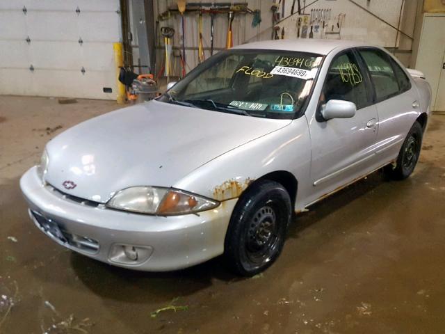 1G1JH52F127483562 - 2002 CHEVROLET CAVALIER L SILVER photo 2