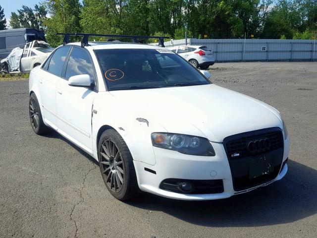 WAUBF78E07A059440 - 2007 AUDI A4 S-LINE WHITE photo 1