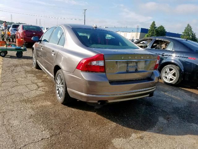 YV1AH992891087850 - 2009 VOLVO S80 T6 BEIGE photo 3