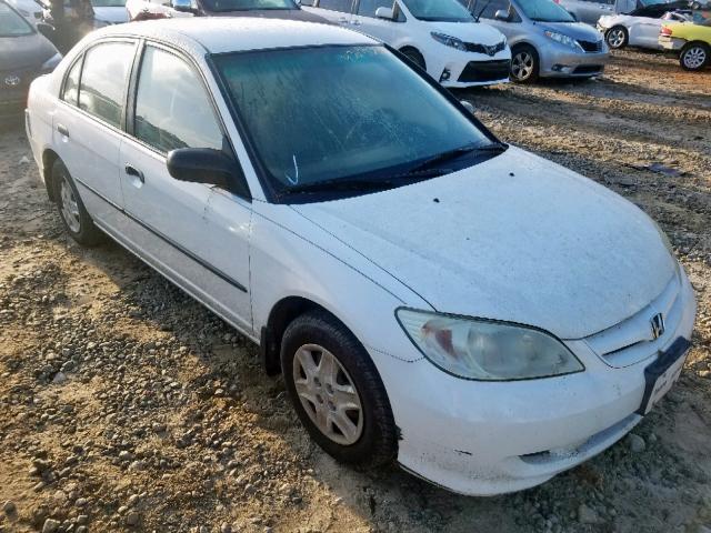 1HGES16324L003205 - 2004 HONDA CIVIC DX V WHITE photo 1