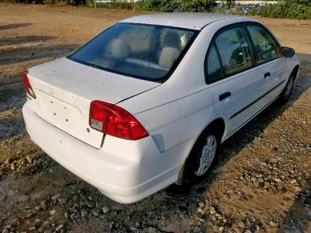 1HGES16324L003205 - 2004 HONDA CIVIC DX V WHITE photo 4