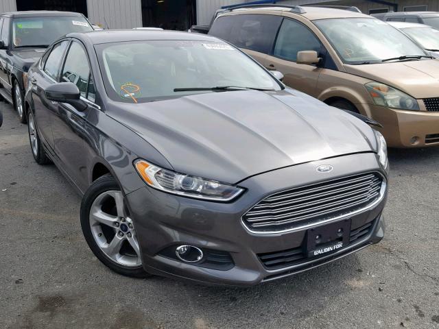 3FA6P0G7XGR195193 - 2016 FORD FUSION S GRAY photo 1