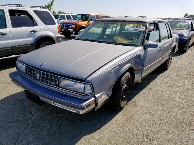 1G3CW54C0L4336421 - 1990 OLDSMOBILE 98 REGENCY BLUE photo 2