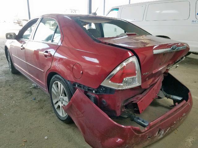 3FAHP08178R162799 - 2008 FORD FUSION SEL RED photo 3