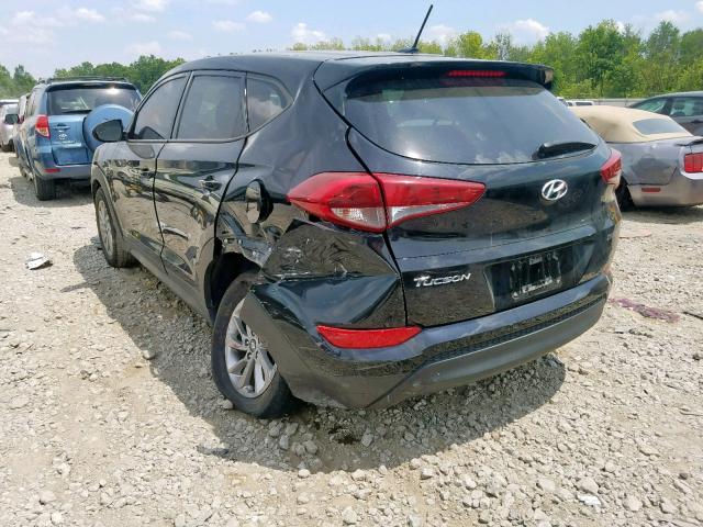 KM8J23A40HU578262 - 2017 HYUNDAI TUCSON SE BLACK photo 3