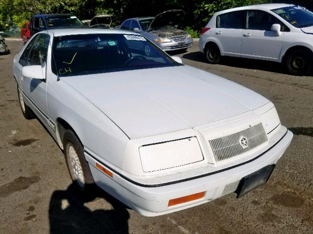 1C3XJ4133MG141755 - 1991 CHRYSLER LEBARON WHITE photo 1