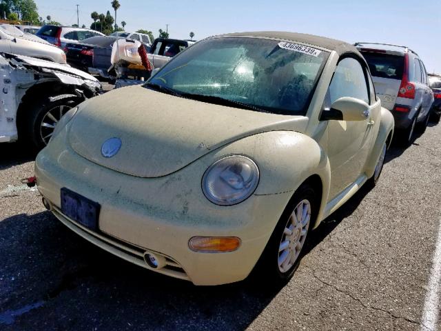3VWCM31Y34M311932 - 2004 VOLKSWAGEN NEW BEETLE Sarı foto 2
