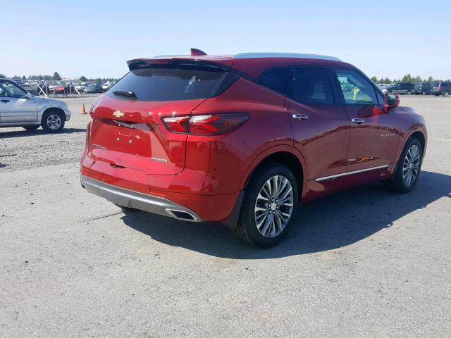 3GNKBKRS5KS564698 - 2019 CHEVROLET BLAZER PRE MAROON photo 4