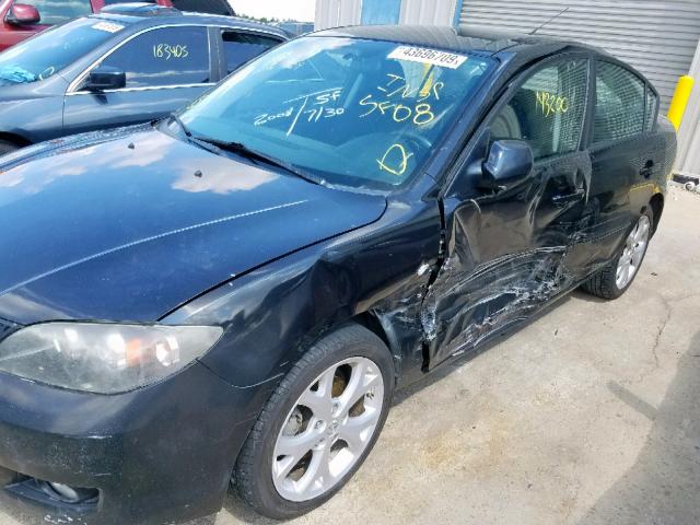 JM1BK32F981180512 - 2008 MAZDA 3 I BLACK photo 9