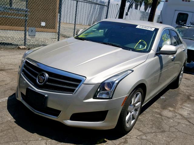 1G6AA5RA6D0178076 - 2013 CADILLAC ATS BEIGE photo 2