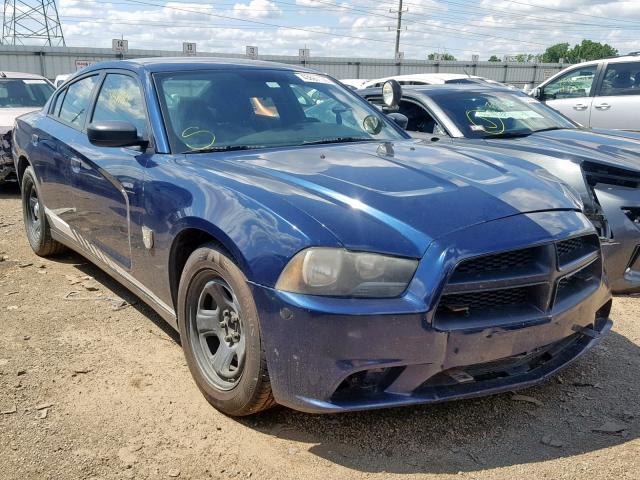2C3CDXAT9CH290309 - 2012 DODGE CHARGER PO BLUE photo 1