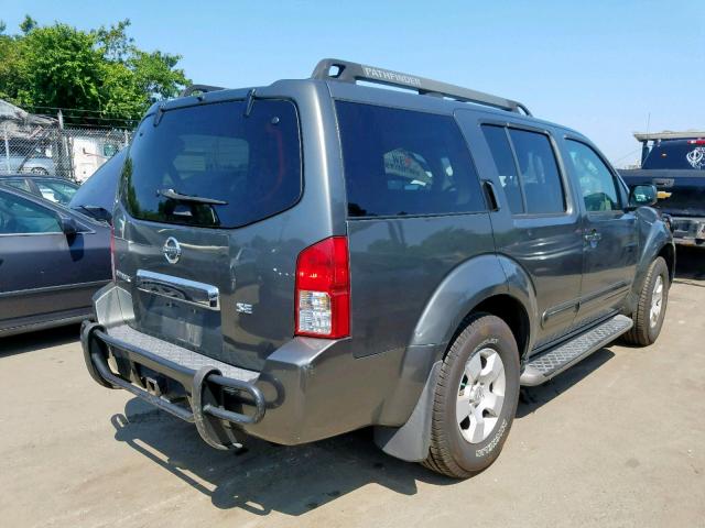 5N1AR18W26C612115 - 2006 NISSAN PATHFINDER GRAY photo 4