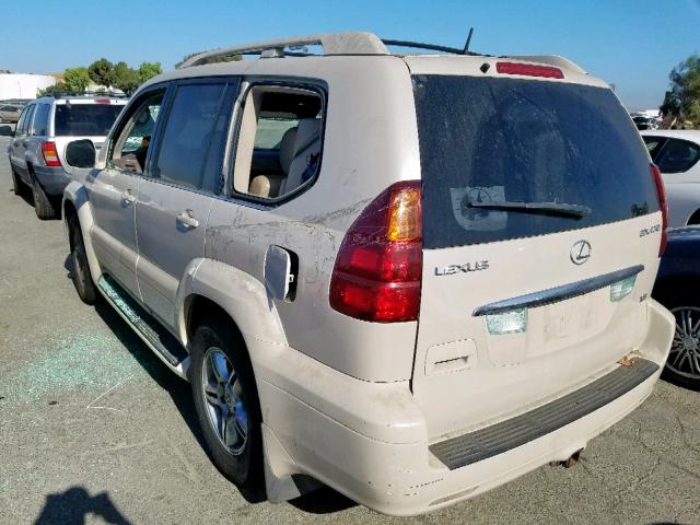 JTJBT20X730013810 - 2003 LEXUS GX 470 CREAM photo 3