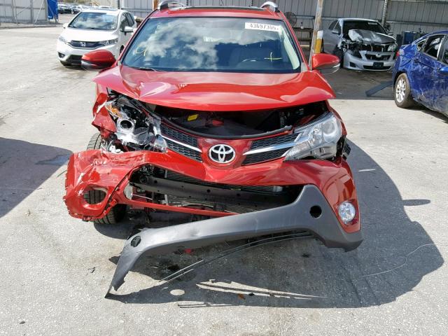 2T3YFREV5EW094759 - 2014 TOYOTA RAV4 LIMIT RED photo 9