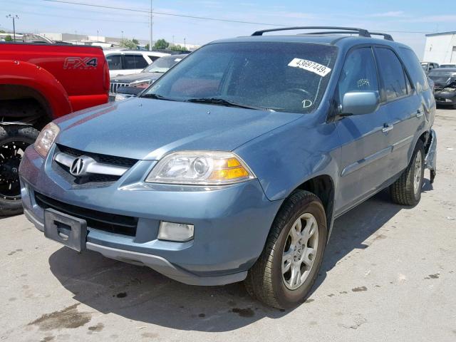 2HNYD18945H532199 - 2005 ACURA MDX TOURIN BLUE photo 2