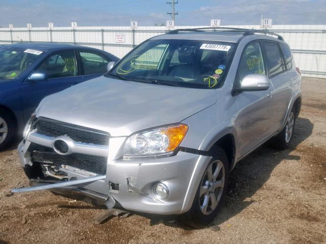 JTMYF4DV3A5023534 - 2010 TOYOTA RAV4 LIMIT SILVER photo 2