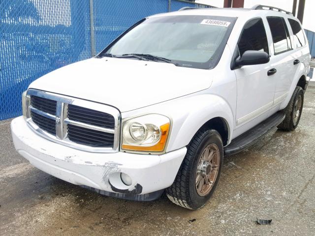 1D4HD48N25F591132 - 2005 DODGE DURANGO SL WHITE photo 2