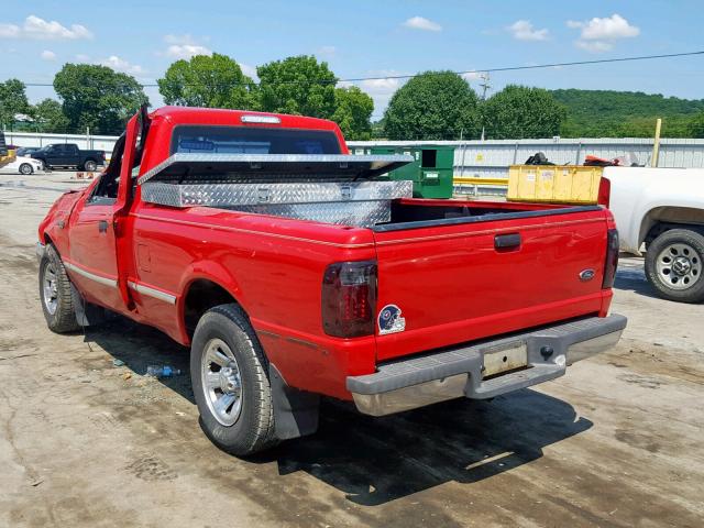 1FTYR10D92TA11162 - 2002 FORD RANGER RED photo 3