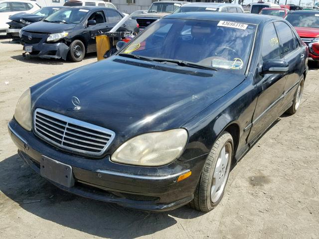 WDBNG75J91A179581 - 2001 MERCEDES-BENZ S 500 BLACK photo 2