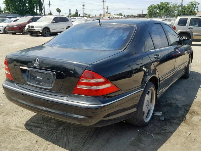 WDBNG75J91A179581 - 2001 MERCEDES-BENZ S 500 BLACK photo 4