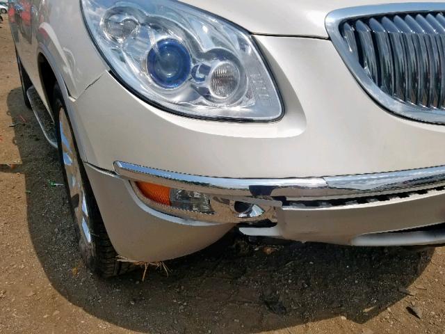 5GAKVDED8CJ424569 - 2012 BUICK ENCLAVE CREAM photo 9